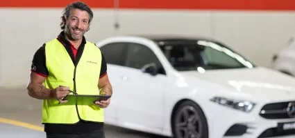A&G Technician in high-vis